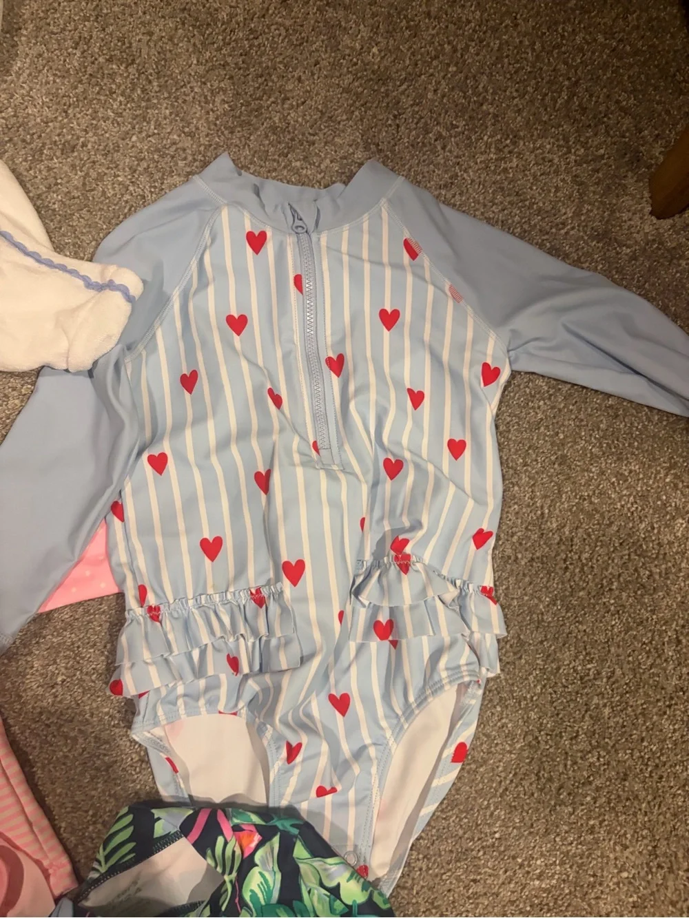 Set of 4 Toddler Swimsuits - 2T and 3T